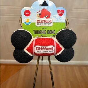 Brand New Clifford The red Dog toughie Bone Toy It Floats! 6.5”